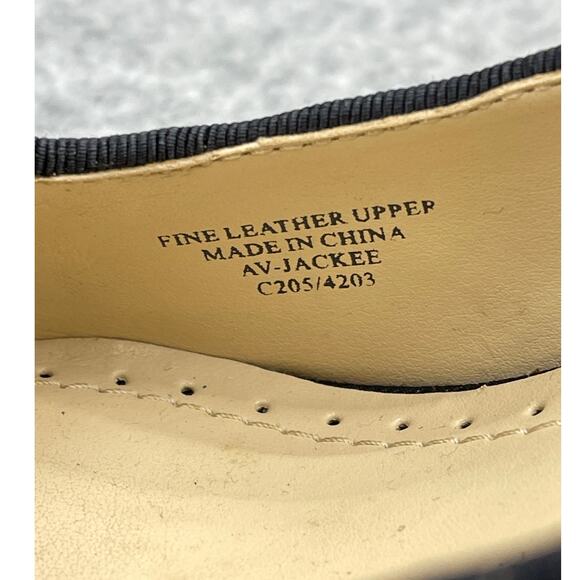 Adrienne Vittadini Jackee Red Black Cheetah Fine Leather Pump Heel Women 8.5M - Picture 13 of 13